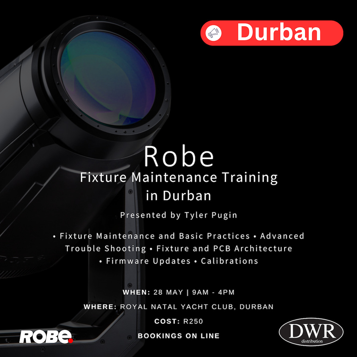 Robe Fixture Maintenance Durban 2024 copy