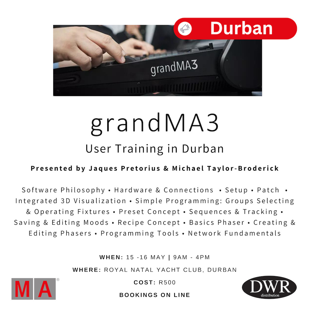 grandMA3 User Training Durban 2024 copy