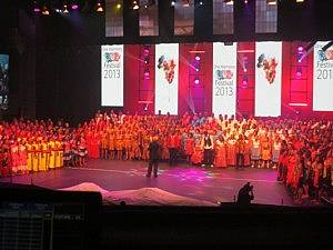 Choirs from 12 African countries competed 