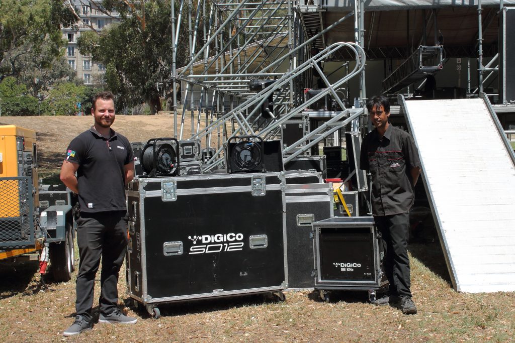 Bradley Bruchhausen delivers a new DiGiCo SD12 to Ultra Events