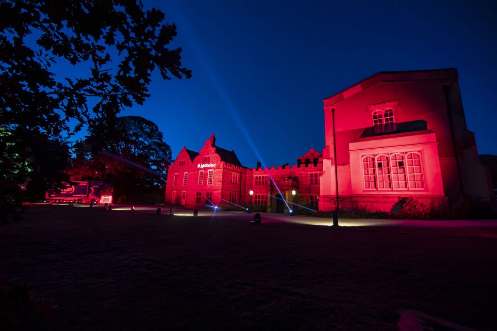 Robe Lights Northampton Red Delapre Abbey red062225337 photo Louise Stickland