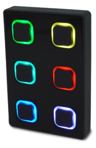 Designed to offer a user interface to your lighting project the B Station2 is a wall mount panel with 6 push buttons.