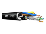 KLOTZ - HC72P25 hybrid cable with 2x CAT7 patch and 3G2.5 power cable!