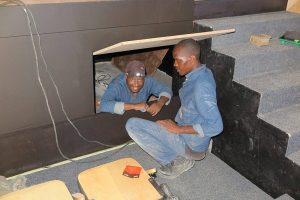 Daniel Dube and Philemon Sewela from DWR