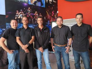 Left to right from DWR: Nick Britz , Bruce Riley , Duncan Riley , Kyle Robson and Robert Izzett