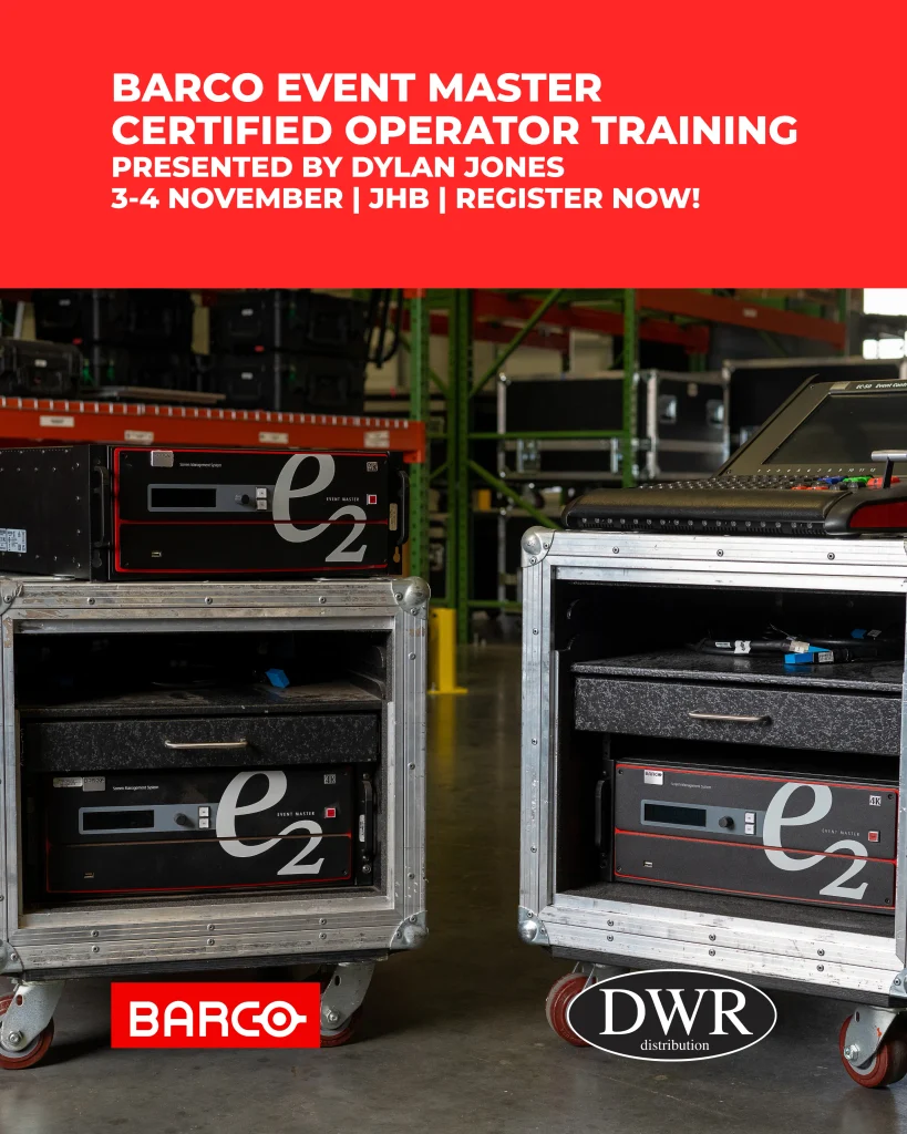 Distribution Engineering Program Barco Certified Operator Training, Johannesburg - DWR Distribution